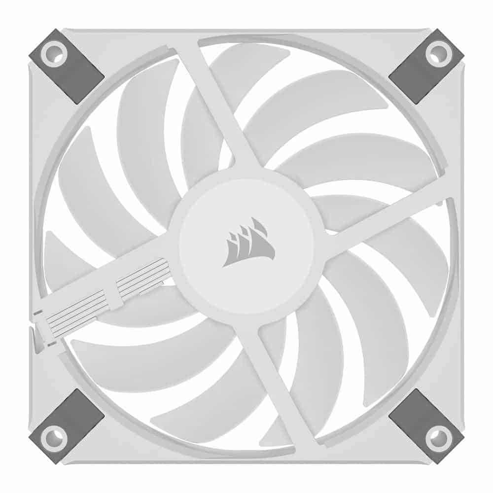 (image for) Corsair iCUE AF120 RGB SLIM White 120mm 2 Fan + Lighting Node CORE Pack
